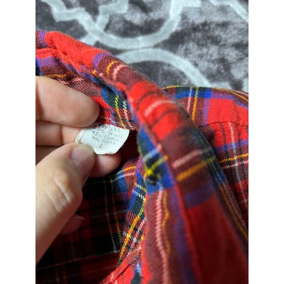 Vintage Abercrombie & Fitch Viyella Wool Blend Flannel Turned Vest Scotland Wove - Picture 4 of 7